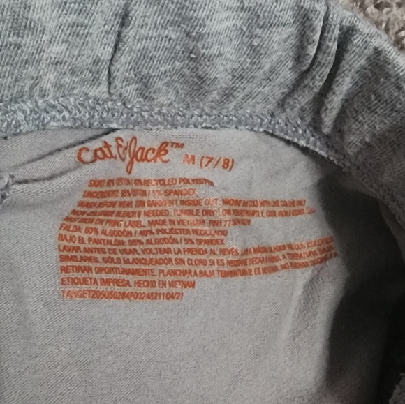 Girls gray skort - Picture 2 of 2